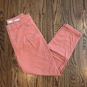 Hollister Coral Pink High-Waist Tapered Pants Size 9